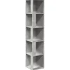 vidaXL Eckregal Betongrau 33x33x164,5 cm Holzwerkstoff