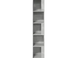 vidaXL Eckregal Betongrau 33x33x164,5 cm Holzwerkstoff