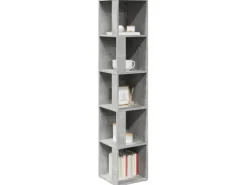 vidaXL Eckregal Betongrau 33x33x164,5 cm Holzwerkstoff