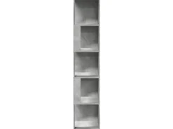 vidaXL Eckregal Betongrau 33x33x164,5 cm Holzwerkstoff