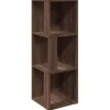 vidaXL Eckregal Braun Eichen-Optik 33x33x100 cm Holzwerkstoff