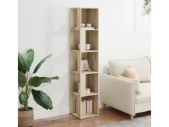 vidaXL Eckregal Sonoma-Eiche 33x33x164,5 cm Holzwerkstoff