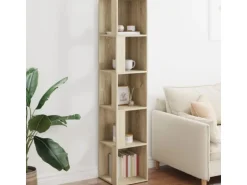 vidaXL Eckregal Sonoma-Eiche 33x33x164,5 cm Holzwerkstoff