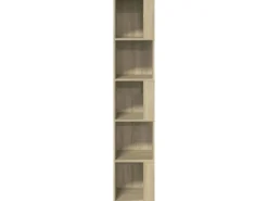 vidaXL Eckregal Sonoma-Eiche 33x33x164,5 cm Holzwerkstoff