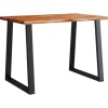 vidaXL Esstisch Baumkante 110x70x75 cm Massivholz Akazie