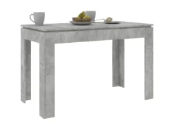 vidaXL Esstisch Betongrau 120x60x76 cm Holzwerkstoff