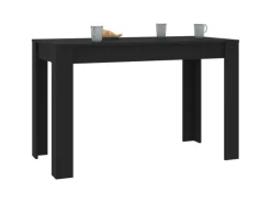 vidaXL Esstisch Schwarz Holzwerkstoff 120x60x76 cm