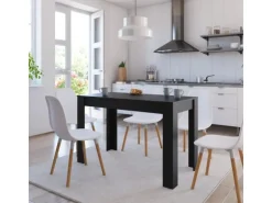 vidaXL Esstisch Schwarz Holzwerkstoff 120x60x76 cm