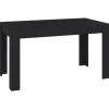 vidaXL Esstisch Schwarz 140x74,5x76 cm Holzwerkstoff