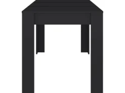 vidaXL Esstisch Schwarz 140x74,5x76 cm Holzwerkstoff
