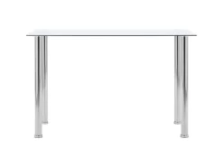vidaXL Esstisch Transparent 120 x 60 x 75 cm Hartglas