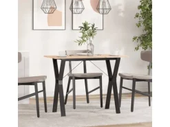 vidaXL Esstisch Y-Gestell 100x50x75 cm Massivholz Kiefer und Gusseisen