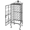 vidaXL Flaschenregal für 28 Flaschen Metall 47 x 35 x 111 cm