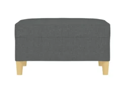 vidaXL Fußhocker Dunkelgrau 70x55x41 cm Stoff Modell 2