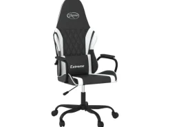 vidaXL Gaming-Stuhl Schwarz und Weiß Kunstleder Modell 7