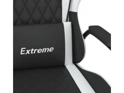 vidaXL Gaming-Stuhl Schwarz und Weiß Kunstleder Modell 7
