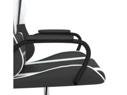 vidaXL Gaming-Stuhl Schwarz und Weiß Kunstleder Modell 7