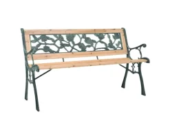 vidaXL Gartenbank Holz 122 cm