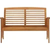 vidaXL Gartenbank Massivholz Akazie 119 cm