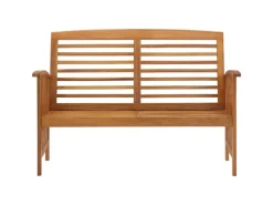 vidaXL Gartenbank Massivholz Akazie 119 cm