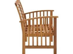 vidaXL Gartenbank Massivholz Akazie 119 cm