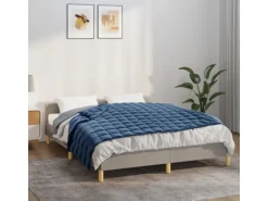 vidaXL Gewichtsdecke Blau 152x203 cm 7 kg Stoff Modell 1