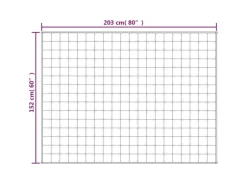 vidaXL Gewichtsdecke Blau 152x203 cm 7 kg Stoff Modell 1