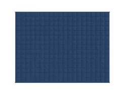 vidaXL Gewichtsdecke Blau 152x203 cm 7 kg Stoff Modell 1