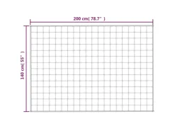 vidaXL Gewichtsdecke Blau 140x200 cm 10 kg Stoff