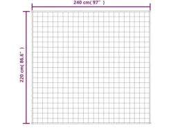 vidaXL Gewichtsdecke Blau 220x240 cm 15 kg Stoff