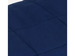 vidaXL Gewichtsdecke Blau 135x200 cm 10 kg Stoff Modell 3