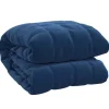 vidaXL Gewichtsdecke Blau 155x220 cm 7 kg Stoff Modell 1