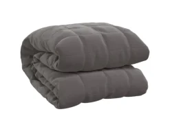 vidaXL Gewichtsdecke Grau 152x203 cm 7 kg Stoff