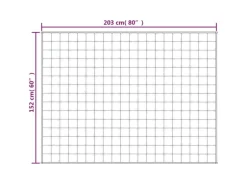 vidaXL Gewichtsdecke Grau 152x203 cm 7 kg Stoff