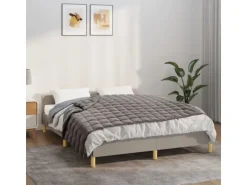 vidaXL Gewichtsdecke Grau 152x203 cm 7 kg Stoff