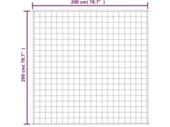 vidaXL Gewichtsdecke Grau 200x200 cm 9 kg Stoff Modell 1