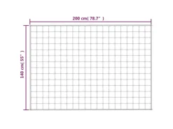 vidaXL Gewichtsdecke Grau 140x200 cm 6 kg Stoff