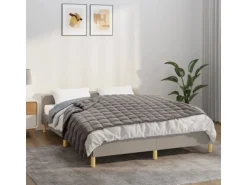 vidaXL Gewichtsdecke Grau 150x200 cm 11 kg Stoff Modell 1