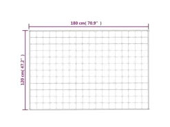 vidaXL Gewichtsdecke Grau 120x180 cm 9 kg Stoff Modell 1