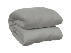 vidaXL Gewichtsdecke Grau 200x220 cm 9 kg Stoff