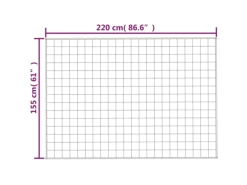 vidaXL Gewichtsdecke Grau 155x220 cm 7 kg Stoff