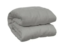vidaXL Gewichtsdecke Grau 155x220 cm 11 kg Stoff