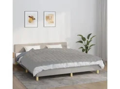 vidaXL Gewichtsdecke Grau 155x220 cm 11 kg Stoff