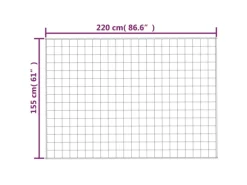 vidaXL Gewichtsdecke Grau 155x220 cm 11 kg Stoff