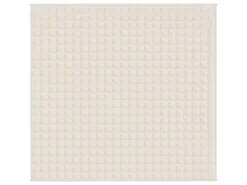 vidaXL Gewichtsdecke Hellcreme 220x240 cm 15 kg Stoff