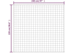 vidaXL Gewichtsdecke Hellcreme 220x240 cm 15 kg Stoff