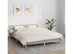 vidaXL Gewichtsdecke Hellcreme 200x200 cm 9 kg Stoff
