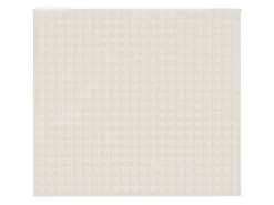 vidaXL Gewichtsdecke Hellcreme 200x220 cm 9 kg Stoff