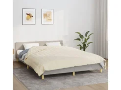 vidaXL Gewichtsdecke Hellcreme 200x200 cm 13 kg Stoff