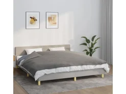 vidaXL Gewichtsdecke mit Bezug Grau 155x220 cm 7 kg Stoff